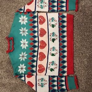 Celebrate Together Christmas 🎄 sweater green/red/white/navy blue size medium